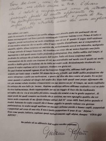 Lettera del Cap.Papini